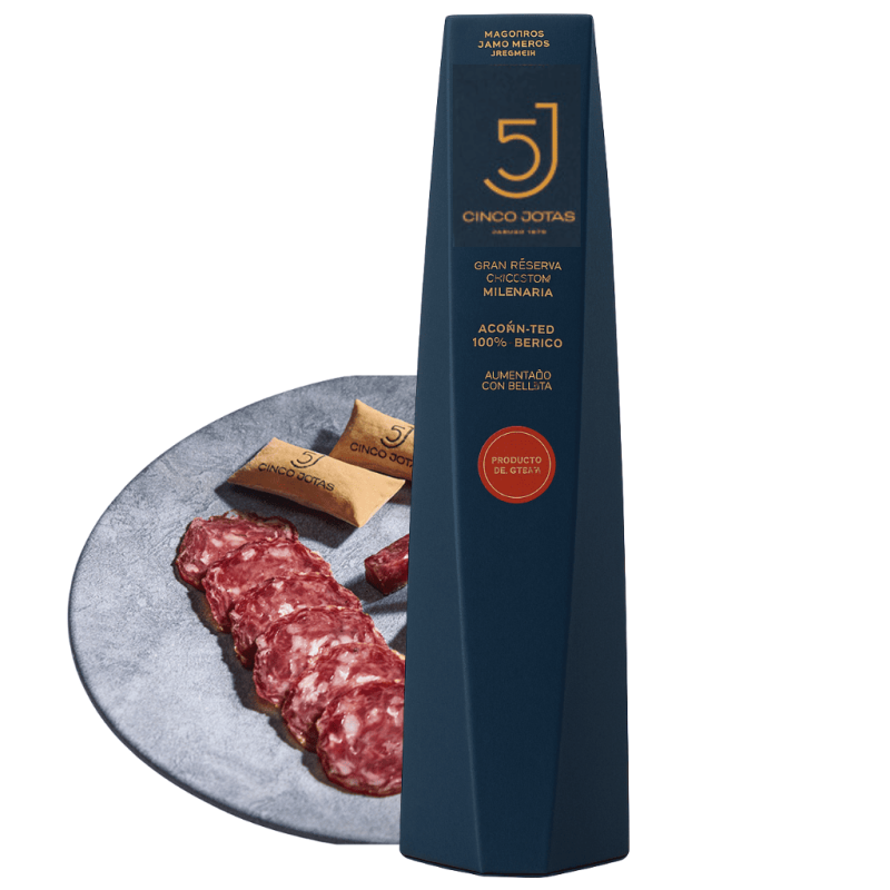 Salchichón Cinco Jotas De bellota 100% ibérico 550-600 gr.