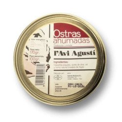 Smoked Oysters l'Avi Agustí 170 g | Traditional Gourmet Product from the Ebro Delta