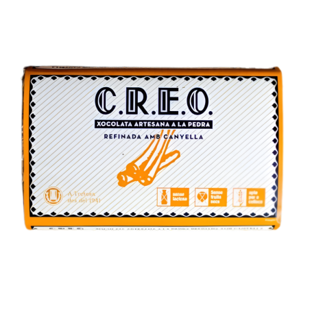 Refined Stone Chocolate with Cinnamon CREO 200 g from Tortosa