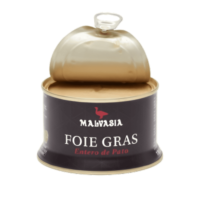 Foie Gras Entero de Pato Malvasía Lata 130 g | Sabor Exquisito