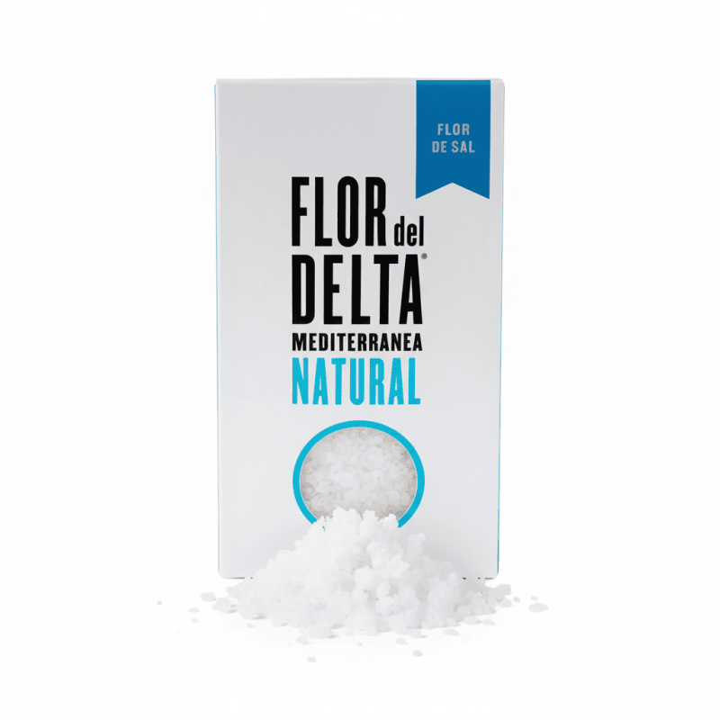 Achetez en ligne Fleur de Sel Naturelle Flor del Delta boîte 125g