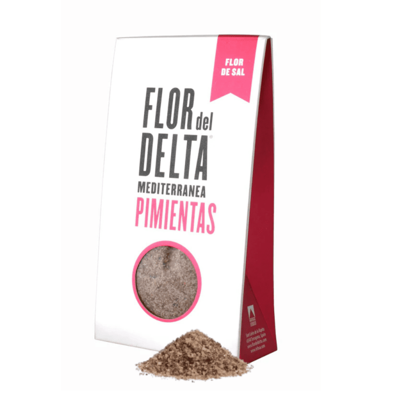 Achetez en ligne Fleur de Sel aux Poivres – La Flor del Delta 125 g.