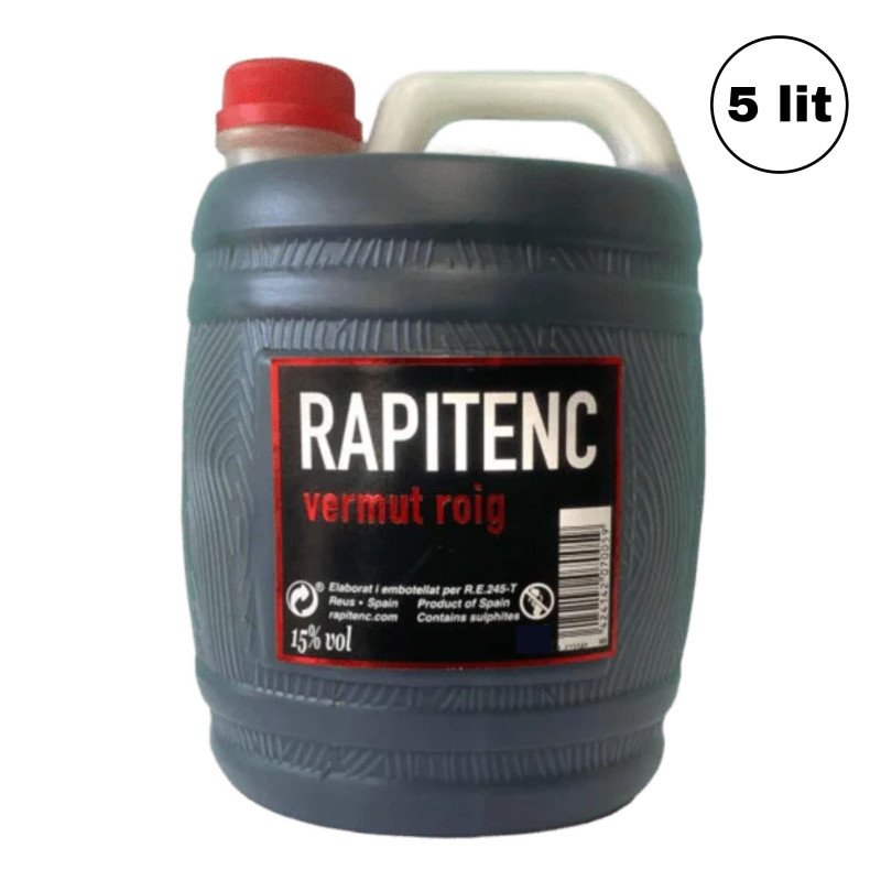 Vermut Rapitenc Rojo Artesanal del Delta del Ebro · 750 ml, 2 L y 5 L