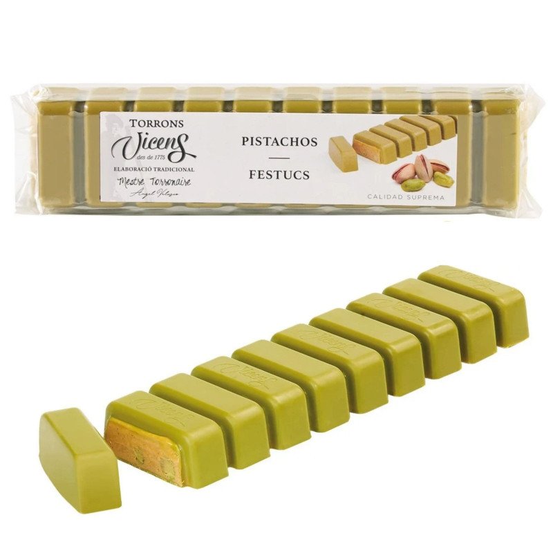 Acheter turrón à la pistache Torrons Vicens 300 g et 500 g | LoveGour